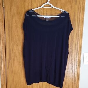 Express Black Sheer Women's Blouse